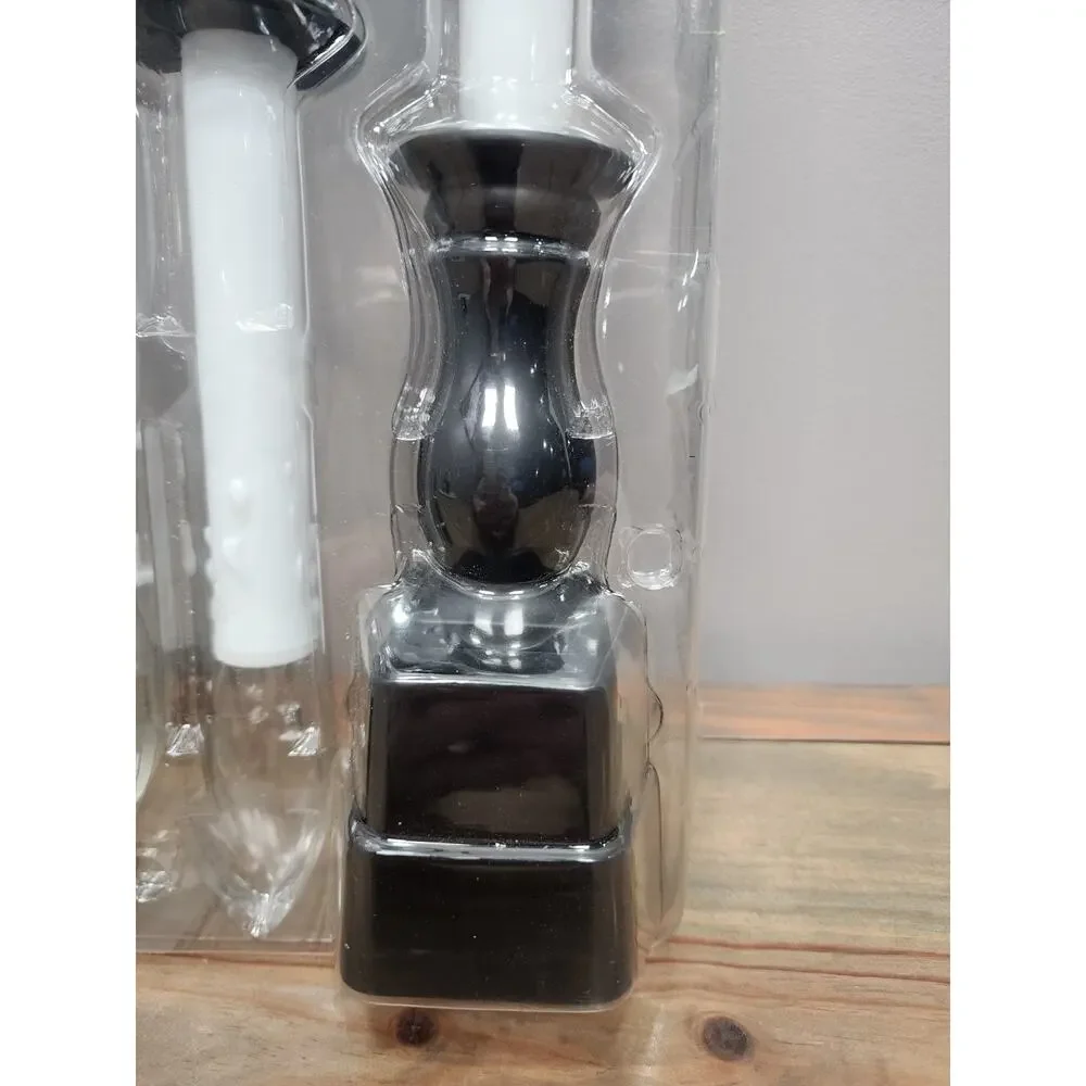 Bethlehem Lights Set Of 4 Premium Cordless Window Candles White & Black NWOB